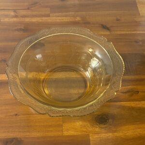 Vintage Yellow Amber Depression Glass- Federal Glass Company